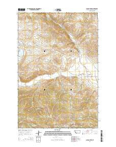 Canyon Creek Montana Current topographic map, 1:24000 scale, 7.5 X 7.5 Minute, Year 2014