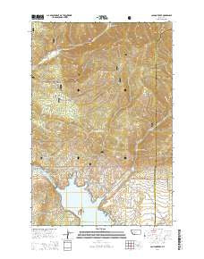 Canyon Ferry Montana Current topographic map, 1:24000 scale, 7.5 X 7.5 Minute, Year 2014