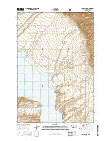 Canyon Ferry SE Montana Current topographic map, 1:24000 scale, 7.5 X 7.5 Minute, Year 2014