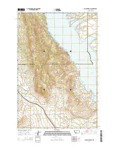 Canyon Ferry SW Montana Current topographic map, 1:24000 scale, 7.5 X 7.5 Minute, Year 2014