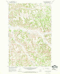 Cap Rock Butte Montana Historical topographic map, 1:24000 scale, 7.5 X 7.5 Minute, Year 1965