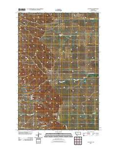 Cap Rock Montana Historical topographic map, 1:24000 scale, 7.5 X 7.5 Minute, Year 2011