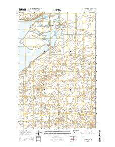 Capeneys Lake Montana Current topographic map, 1:24000 scale, 7.5 X 7.5 Minute, Year 2014
