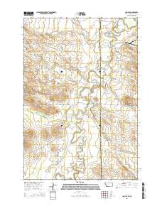 Capitol Montana Current topographic map, 1:24000 scale, 7.5 X 7.5 Minute, Year 2014