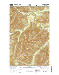 Capitol Mountain Montana Current topographic map, 1:24000 scale, 7.5 X 7.5 Minute, Year 2014