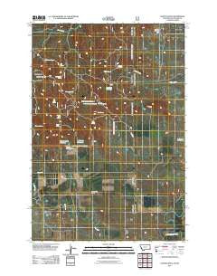 Capitol Rock Montana Historical topographic map, 1:24000 scale, 7.5 X 7.5 Minute, Year 2011