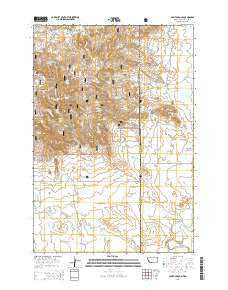 Capitol Rock Montana Current topographic map, 1:24000 scale, 7.5 X 7.5 Minute, Year 2014