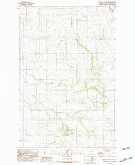 Carda Coulee Montana Historical topographic map, 1:24000 scale, 7.5 X 7.5 Minute, Year 1983