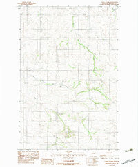 Carda Coulee Montana Historical topographic map, 1:24000 scale, 7.5 X 7.5 Minute, Year 1983