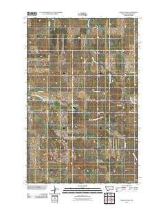 Carda Coulee Montana Historical topographic map, 1:24000 scale, 7.5 X 7.5 Minute, Year 2011
