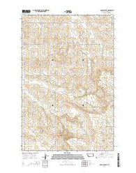 Carda Coulee Montana Current topographic map, 1:24000 scale, 7.5 X 7.5 Minute, Year 2014