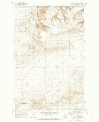 Carlson Coulee Montana Historical topographic map, 1:24000 scale, 7.5 X 7.5 Minute, Year 1970