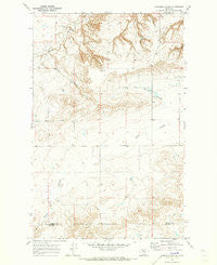Carlson Coulee Montana Historical topographic map, 1:24000 scale, 7.5 X 7.5 Minute, Year 1970