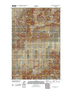 Carlson Coulee Montana Historical topographic map, 1:24000 scale, 7.5 X 7.5 Minute, Year 2011