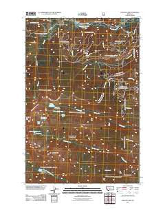 Carlton Lake Montana Historical topographic map, 1:24000 scale, 7.5 X 7.5 Minute, Year 2011