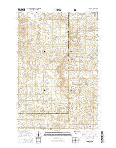Carlyle Montana Current topographic map, 1:24000 scale, 7.5 X 7.5 Minute, Year 2014