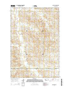 Carlyle NW Montana Current topographic map, 1:24000 scale, 7.5 X 7.5 Minute, Year 2014