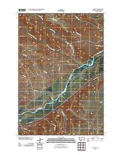 Carney Montana Historical topographic map, 1:24000 scale, 7.5 X 7.5 Minute, Year 2011