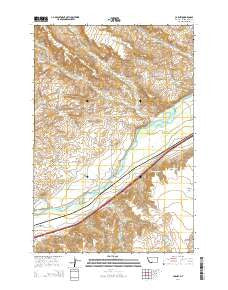 Carney Montana Current topographic map, 1:24000 scale, 7.5 X 7.5 Minute, Year 2014