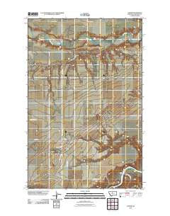 Carter Montana Historical topographic map, 1:24000 scale, 7.5 X 7.5 Minute, Year 2011