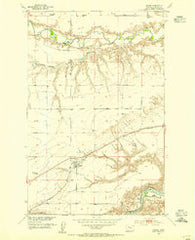 Carter Montana Historical topographic map, 1:24000 scale, 7.5 X 7.5 Minute, Year 1953