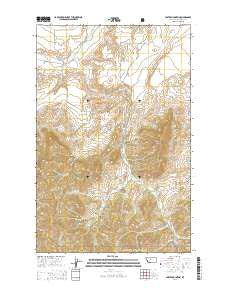 Carter Mountain Montana Current topographic map, 1:24000 scale, 7.5 X 7.5 Minute, Year 2014