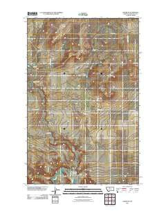 Carter NE Montana Historical topographic map, 1:24000 scale, 7.5 X 7.5 Minute, Year 2011