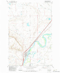 Cascade Montana Historical topographic map, 1:24000 scale, 7.5 X 7.5 Minute, Year 1983