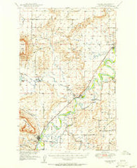 Cascade Montana Historical topographic map, 1:62500 scale, 15 X 15 Minute, Year 1949