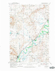 Cascade Montana Historical topographic map, 1:62500 scale, 15 X 15 Minute, Year 1949