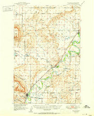 Cascade Montana Historical topographic map, 1:62500 scale, 15 X 15 Minute, Year 1951
