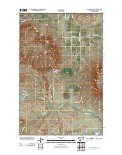 Cascade Colony Montana Historical topographic map, 1:24000 scale, 7.5 X 7.5 Minute, Year 2011