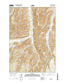 Castagne Montana Current topographic map, 1:24000 scale, 7.5 X 7.5 Minute, Year 2014