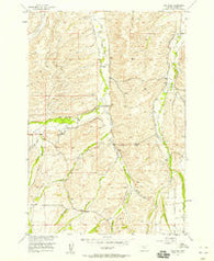 Castagne Montana Historical topographic map, 1:24000 scale, 7.5 X 7.5 Minute, Year 1956
