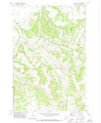 Castle Butte Montana Historical topographic map, 1:24000 scale, 7.5 X 7.5 Minute, Year 1970