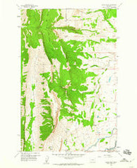 Castle Reef Montana Historical topographic map, 1:24000 scale, 7.5 X 7.5 Minute, Year 1958