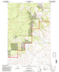 Castle Town Montana Historical topographic map, 1:24000 scale, 7.5 X 7.5 Minute, Year 1995