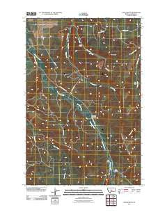 Castle Butte Montana Historical topographic map, 1:24000 scale, 7.5 X 7.5 Minute, Year 2011
