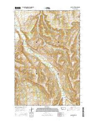 Castle Butte Montana Current topographic map, 1:24000 scale, 7.5 X 7.5 Minute, Year 2014