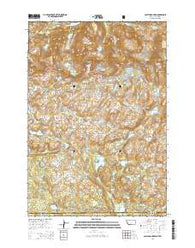 Castle Mountain Montana Current topographic map, 1:24000 scale, 7.5 X 7.5 Minute, Year 2014