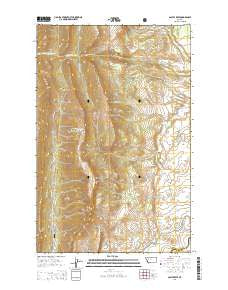 Castle Reef Montana Current topographic map, 1:24000 scale, 7.5 X 7.5 Minute, Year 2014