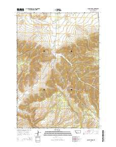 Castle Rocks Montana Current topographic map, 1:24000 scale, 7.5 X 7.5 Minute, Year 2014