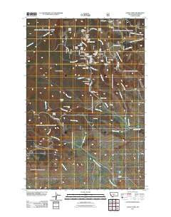 Castle Town Montana Historical topographic map, 1:24000 scale, 7.5 X 7.5 Minute, Year 2011