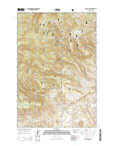 Castle Town Montana Current topographic map, 1:24000 scale, 7.5 X 7.5 Minute, Year 2014