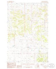 Cat Creek NW Montana Historical topographic map, 1:24000 scale, 7.5 X 7.5 Minute, Year 1986
