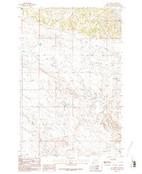 Cat Creek Montana Historical topographic map, 1:24000 scale, 7.5 X 7.5 Minute, Year 1986