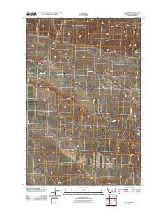 Cat Creek Montana Historical topographic map, 1:24000 scale, 7.5 X 7.5 Minute, Year 2011