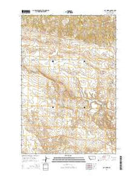 Cat Creek Montana Current topographic map, 1:24000 scale, 7.5 X 7.5 Minute, Year 2014