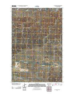 Cat Creek NW Montana Historical topographic map, 1:24000 scale, 7.5 X 7.5 Minute, Year 2011