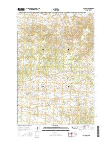 Cat Creek NW Montana Current topographic map, 1:24000 scale, 7.5 X 7.5 Minute, Year 2014